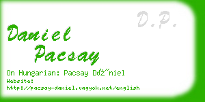 daniel pacsay business card